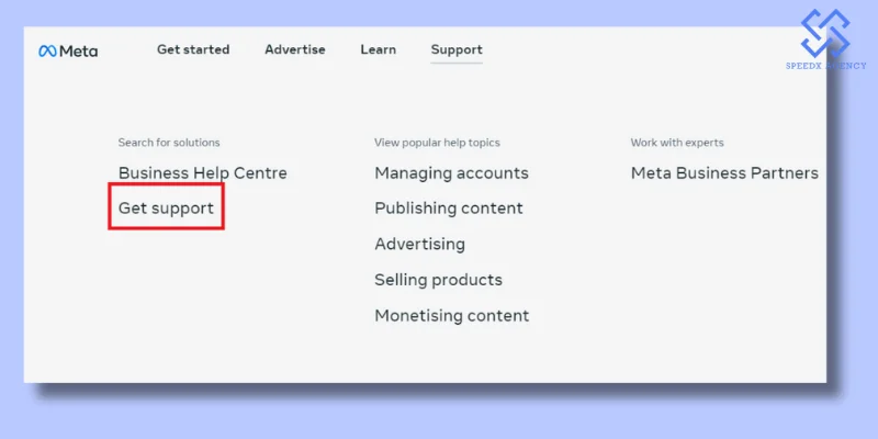 Contact Facebook support