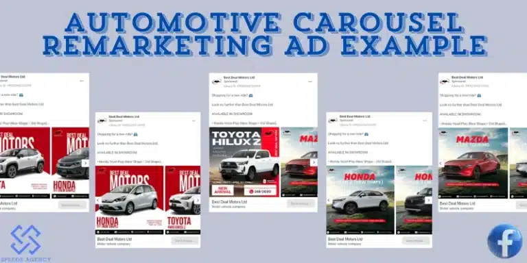 Automotive Carousel Remarketing Ad Example Automotive Carousel Remarketing Ad Example