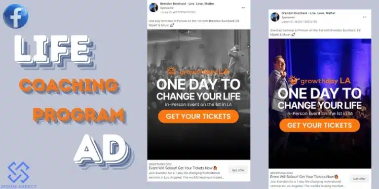 Life coaching program ad Life coaching program ad