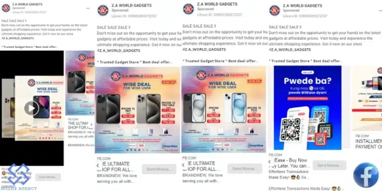 Smart phone Facebook Remarketing Ad Examples Smart phone Facebook Remarketing Ad Examples