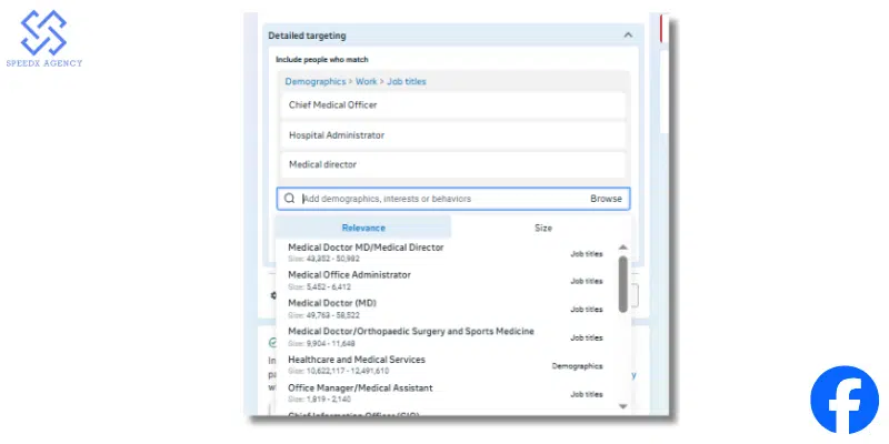 5 Best Health Care B2B Targeting Facebook Ads for ROI 2 Target Healthcare Job Titles Directly